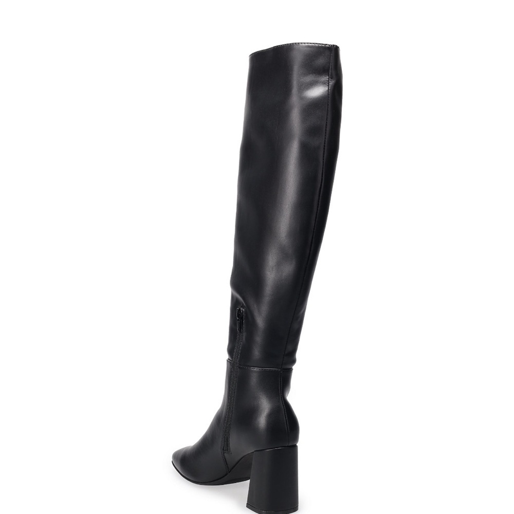 Black Knee-High Women's Boots - Picture 3 of 6